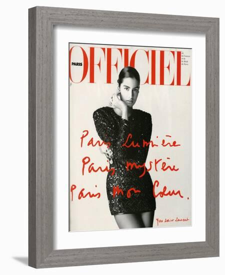 L'Officiel, May 1990-Hiromasa-Framed Art Print