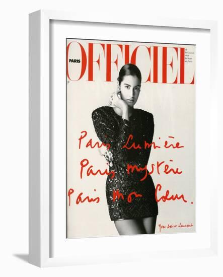 L'Officiel, May 1990-Hiromasa-Framed Art Print