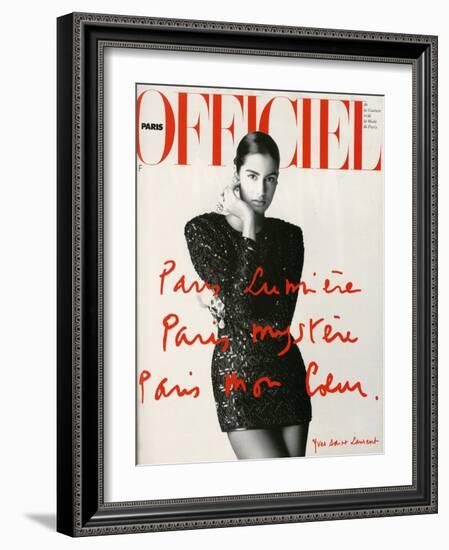 L'Officiel, May 1990-Hiromasa-Framed Art Print