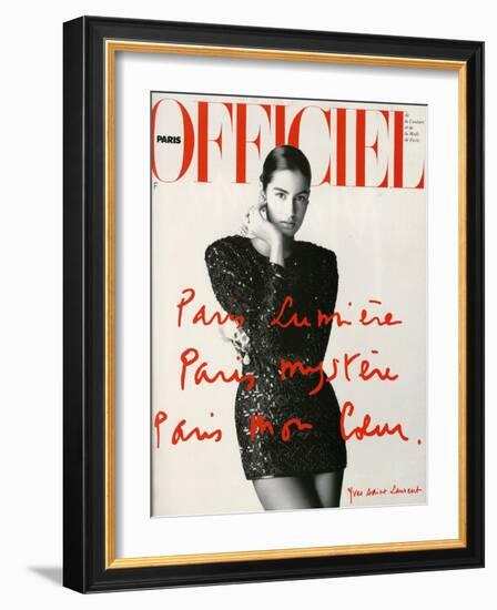 L'Officiel, May 1990-Hiromasa-Framed Art Print