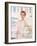 L'Officiel, May 1997 - Claire Danes en Chanel Boutique, Robe en Panne de Velours Blanche Irisée-Firooz Zahedi-Framed Art Print