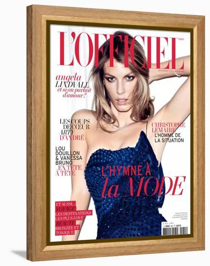 L'Officiel, May 2011 - Angela Lindvall-Thomas Nutzl-Framed Stretched Canvas