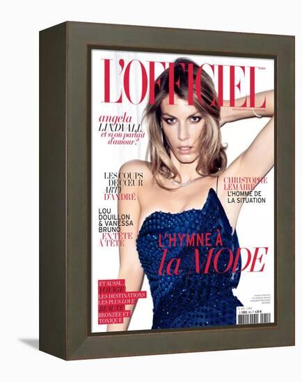 L'Officiel, May 2011 - Angela Lindvall-Thomas Nutzl-Framed Stretched Canvas