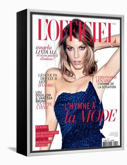 L'Officiel, May 2011 - Angela Lindvall-Thomas Nutzl-Framed Stretched Canvas