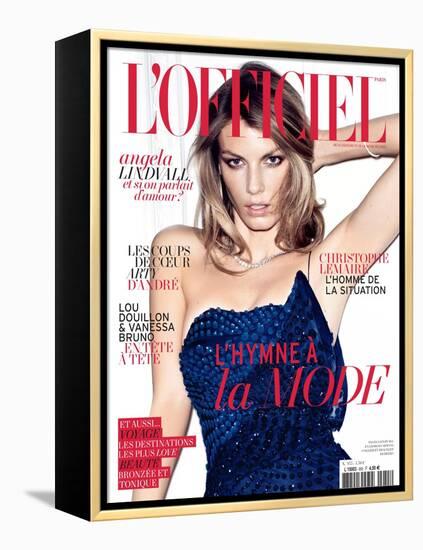 L'Officiel, May 2011 - Angela Lindvall-Thomas Nutzl-Framed Stretched Canvas