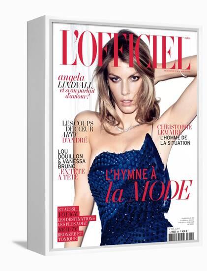 L'Officiel, May 2011 - Angela Lindvall-Thomas Nutzl-Framed Stretched Canvas