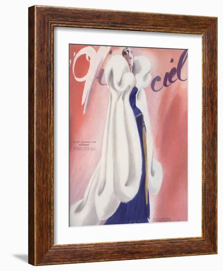 L'Officiel, November 1938 - L. Mendel-Lbenigni-Framed Art Print