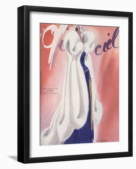 L'Officiel, November 1938 - L. Mendel-Lbenigni-Framed Art Print