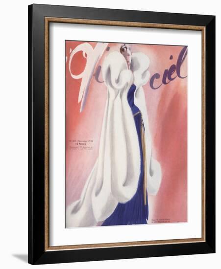 L'Officiel, November 1938 - L. Mendel-Lbenigni-Framed Art Print