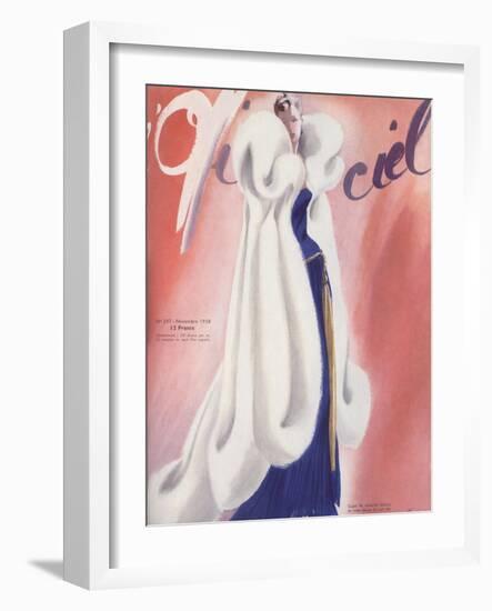 L'Officiel, November 1938 - L. Mendel-Lbenigni-Framed Art Print