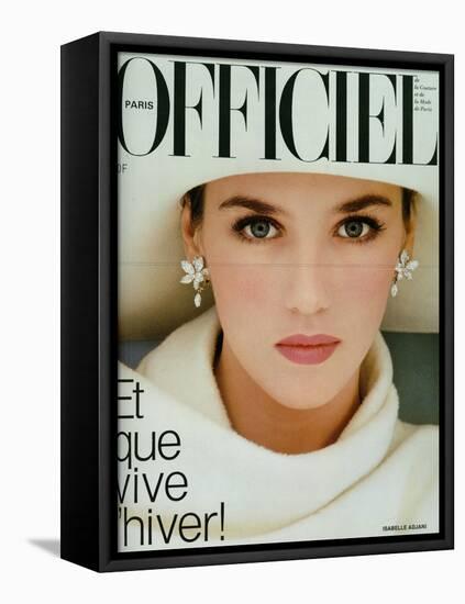 L'Officiel, November 1983 - Isabelle Adjani-Dominique Isserman-Framed Stretched Canvas