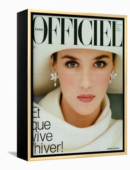 L'Officiel, November 1983 - Isabelle Adjani-Dominique Isserman-Framed Stretched Canvas