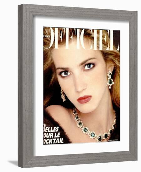 L'Officiel, November 1985 - Myriem Roussel-Bettina Rheims-Framed Art Print