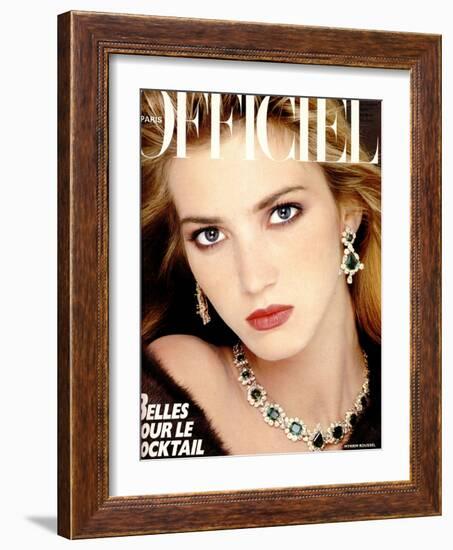 L'Officiel, November 1985 - Myriem Roussel-Bettina Rheims-Framed Art Print