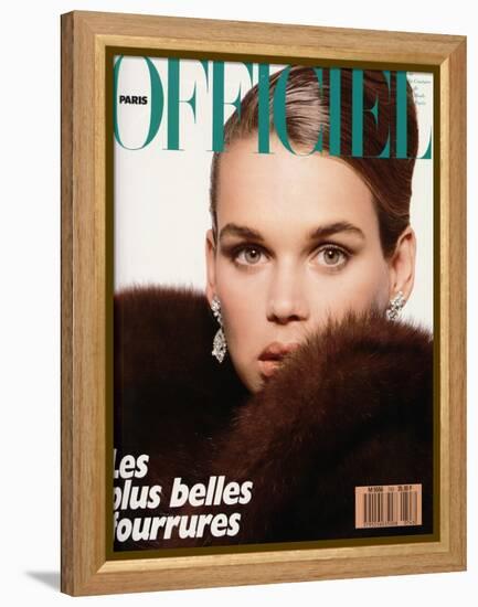 L'Officiel, November 1988 - Robyn Mackintosh-Jonathan Lennard-Framed Stretched Canvas