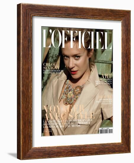 L'Officiel, November 2009 - Chloë-Todd Cole-Framed Art Print