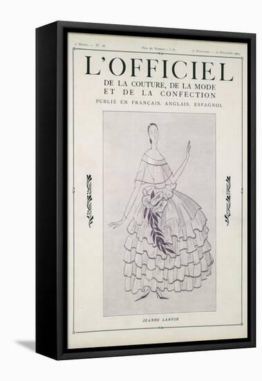 L'Officiel, November-December 1922-Jeanne Lanvin-Framed Stretched Canvas