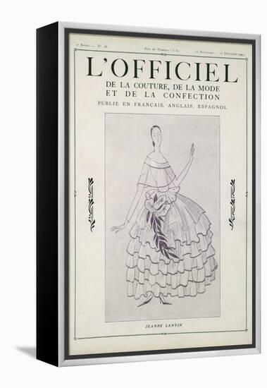 L'Officiel, November-December 1922-Jeanne Lanvin-Framed Stretched Canvas