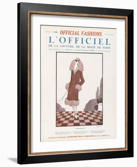 L'Officiel, October 1924 - Chambéry-Worth-Framed Art Print