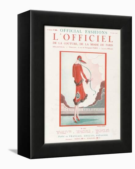 L'Officiel, October 1925 - de Loin-Martial et Armand-Framed Stretched Canvas