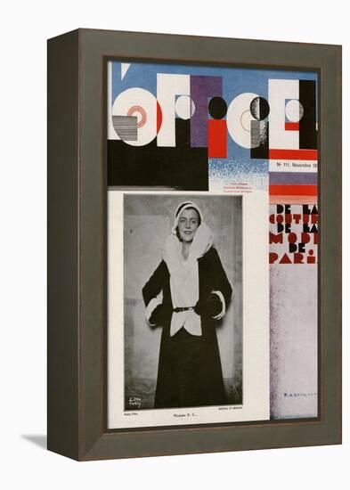 L'Officiel, October 1930 - Mme Louise Eisner-Madame D'Ora & A.P. Covillot-Framed Stretched Canvas