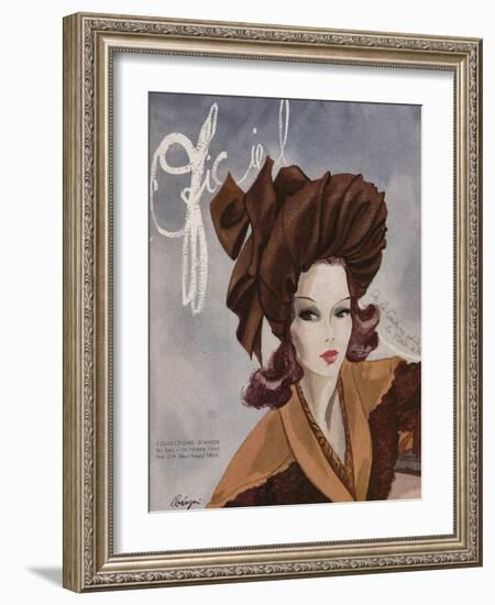 L'Officiel, October 1943-Lbenigni-Framed Art Print