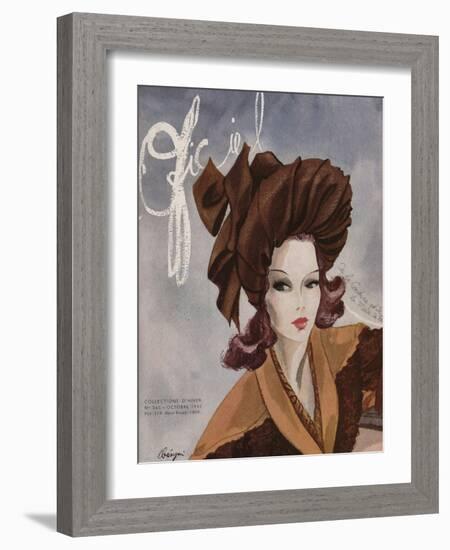 L'Officiel, October 1943-Lbenigni-Framed Art Print