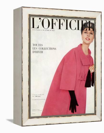 L'Officiel, October 1959 - Ensemble du Soir de Givenchy-Philippe Pottier-Framed Stretched Canvas