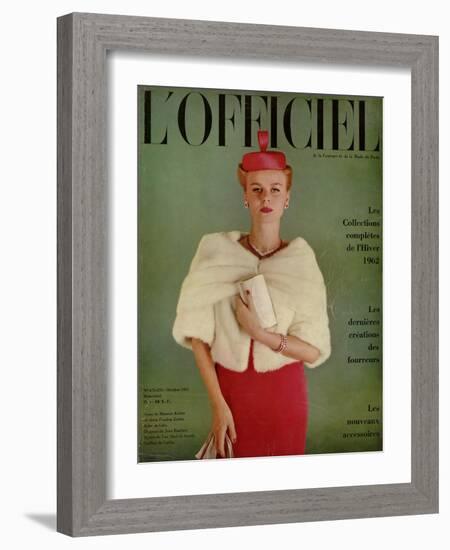 L'Officiel, October 1961-Roland de Vassal-Framed Art Print