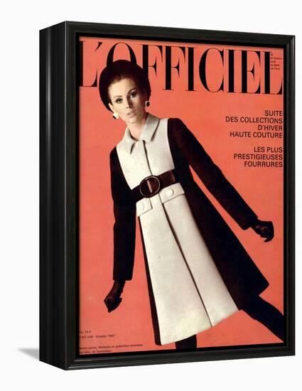 L'Officiel, October 1967 - Jeanne Lanvin-Roland Bianchini-Framed Stretched Canvas