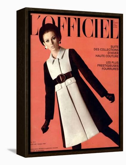 L'Officiel, October 1967 - Jeanne Lanvin-Roland Bianchini-Framed Stretched Canvas