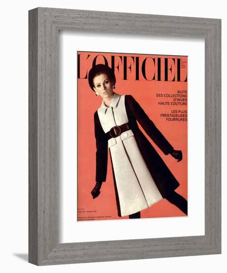 L'Officiel, October 1967 - Jeanne Lanvin-Roland Bianchini-Framed Premium Giclee Print