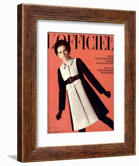 L'Officiel, October 1967 - Jeanne Lanvin-Roland Bianchini-Framed Premium Giclee Print