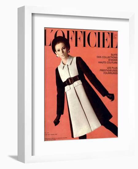 L'Officiel, October 1967 - Jeanne Lanvin-Roland Bianchini-Framed Premium Giclee Print