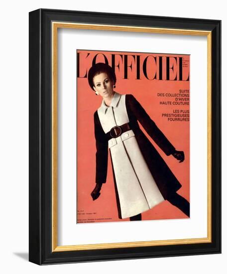 L'Officiel, October 1967 - Jeanne Lanvin-Roland Bianchini-Framed Premium Giclee Print