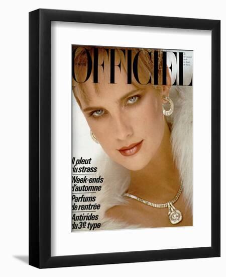 L'Officiel, October 1984 - Revillon-Rodolphe Haussaire-Framed Premium Giclee Print