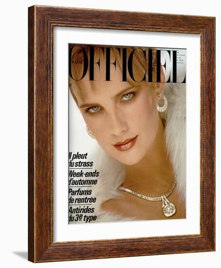 L'Officiel, October 1984 - Revillon-Rodolphe Haussaire-Framed Art Print