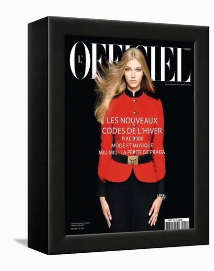 L'Officiel, October 2008 - Sigita-Harri Peccinotti-Framed Stretched Canvas