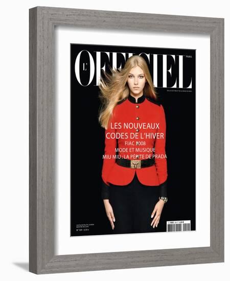 L'Officiel, October 2008 - Sigita-Harri Peccinotti-Framed Art Print