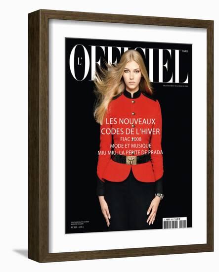 L'Officiel, October 2008 - Sigita-Harri Peccinotti-Framed Art Print