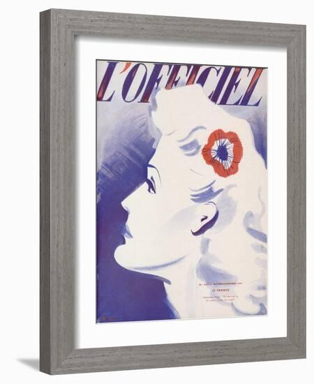 L'Officiel, October-November 1939-Lbenigni-Framed Art Print