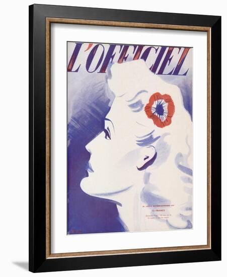 L'Officiel, October-November 1939-Lbenigni-Framed Art Print