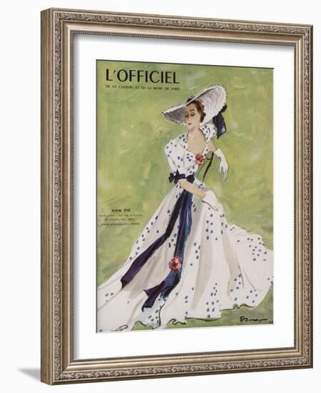 L'Officiel - Robe de Garden Party de L. Mendel-Mourgue-Framed Art Print