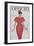 L'Officiel - Robe de Jean Patou en Faille de Soie Naturelle d'Hurel, Bijoux de Van Cleef et Arpels-Philippe Pottier-Framed Art Print