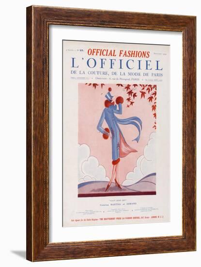 L'Officiel, September 1924 - Faut Dire Oui-Martial et Armand-Framed Art Print