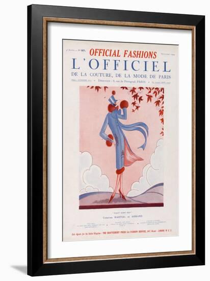 L'Officiel, September 1924 - Faut Dire Oui-Martial et Armand-Framed Art Print