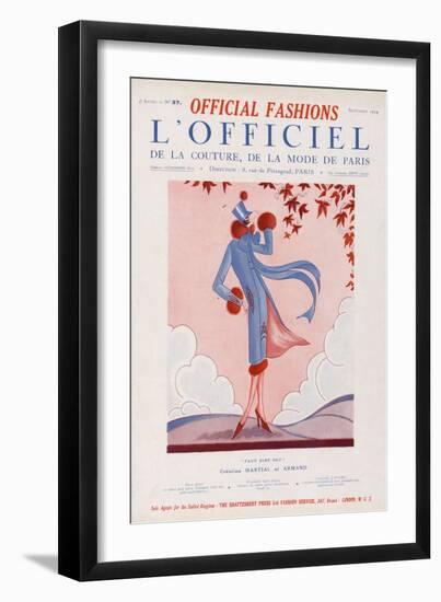 L'Officiel, September 1924 - Faut Dire Oui-Martial et Armand-Framed Art Print