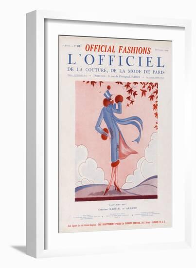 L'Officiel, September 1924 - Faut Dire Oui-Martial et Armand-Framed Art Print