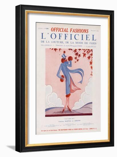 L'Officiel, September 1924 - Faut Dire Oui-Martial et Armand-Framed Art Print