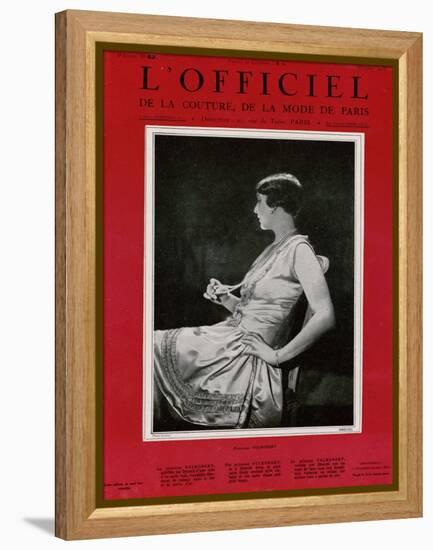 L'Officiel, September 1926 - Mlle Falconetti en Martial & Armand-G. L. Manuel Frères-Framed Stretched Canvas